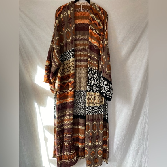 Free People Landmark Duster Sweater Kimono - Picture 4 of 16